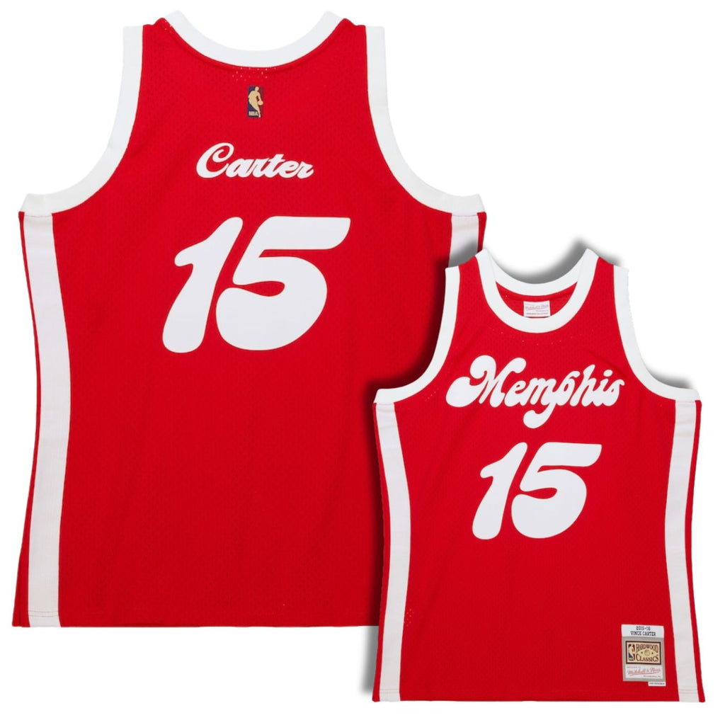 Memphis Grizzlies Vince Carter Red 2016-17 Hardwood Classics Swingman Jersey