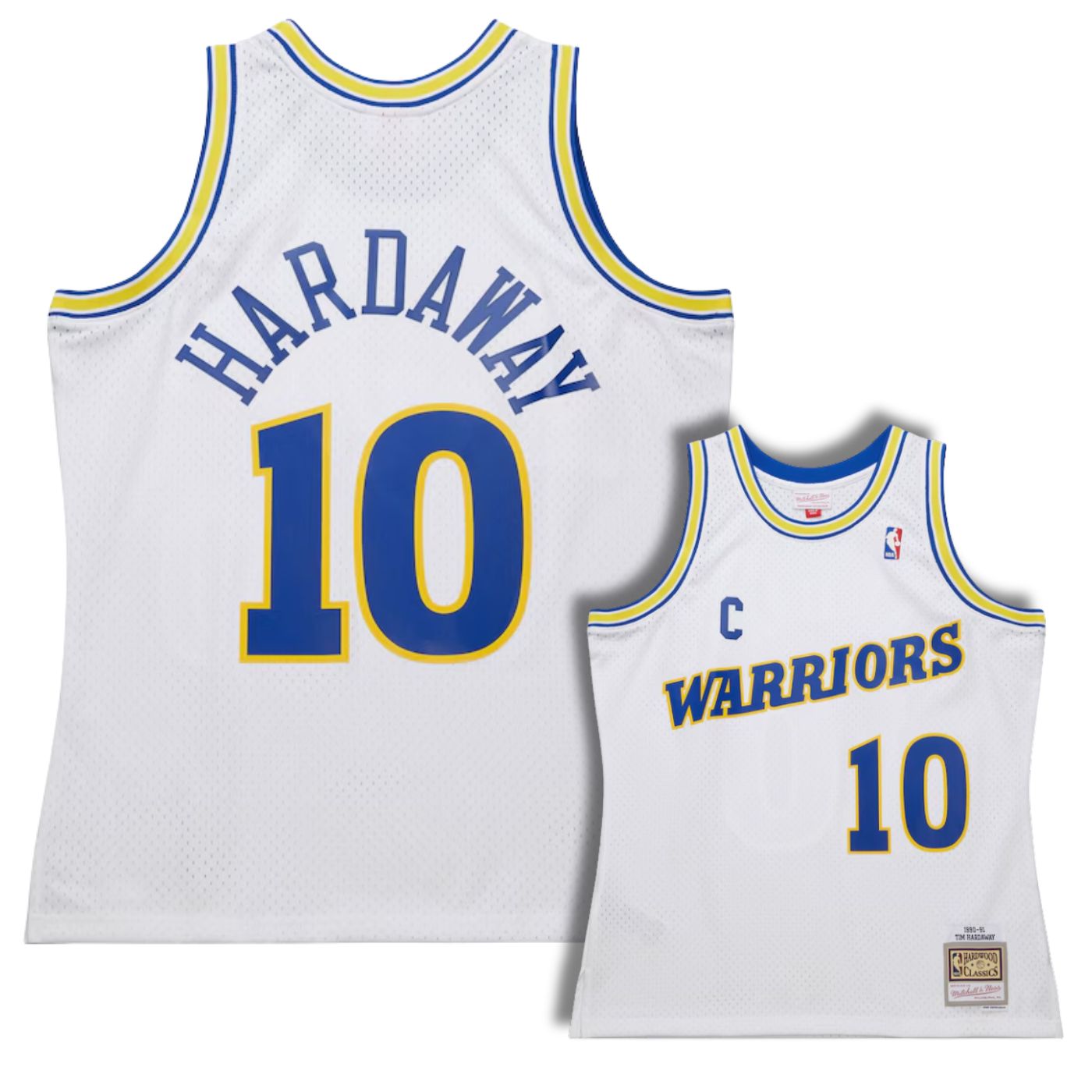 Golden State Warriors Tim Hardaway White 1990/91 Hardwood Classics Swingman Jersey
