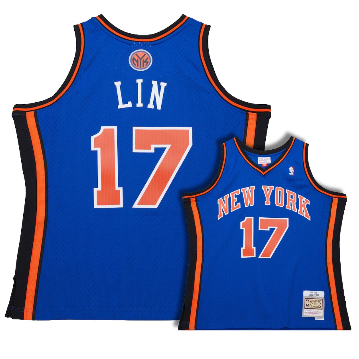 New York Knicks Jeremy Lin Royal 2011-12 Hardwood Classics Swingman Jersey