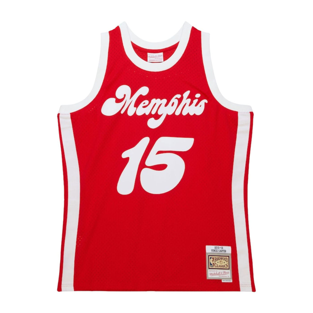 Memphis Grizzlies Vince Carter Red 2016-17 Hardwood Classics Swingman Jersey