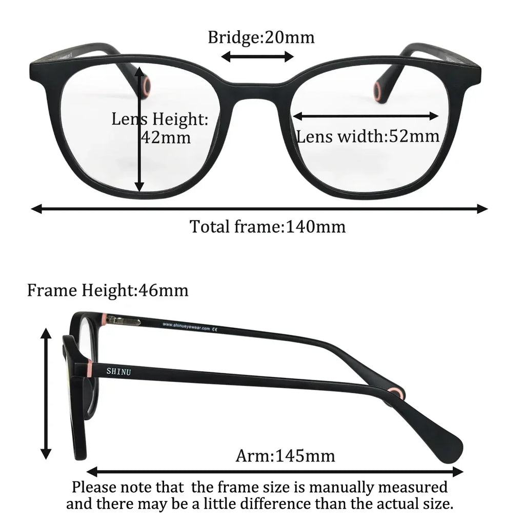 SHINU Progressive Multifocal Grade Glasses Near and Far Transition Multifocus Computer Reading Glasses for Women