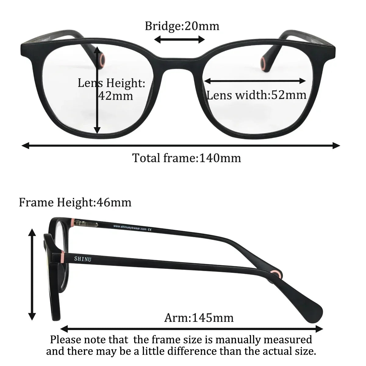 SHINU Progressive Multifocal Grade Glasses Near and Far Transition Multifocus Computer Reading Glasses for Women