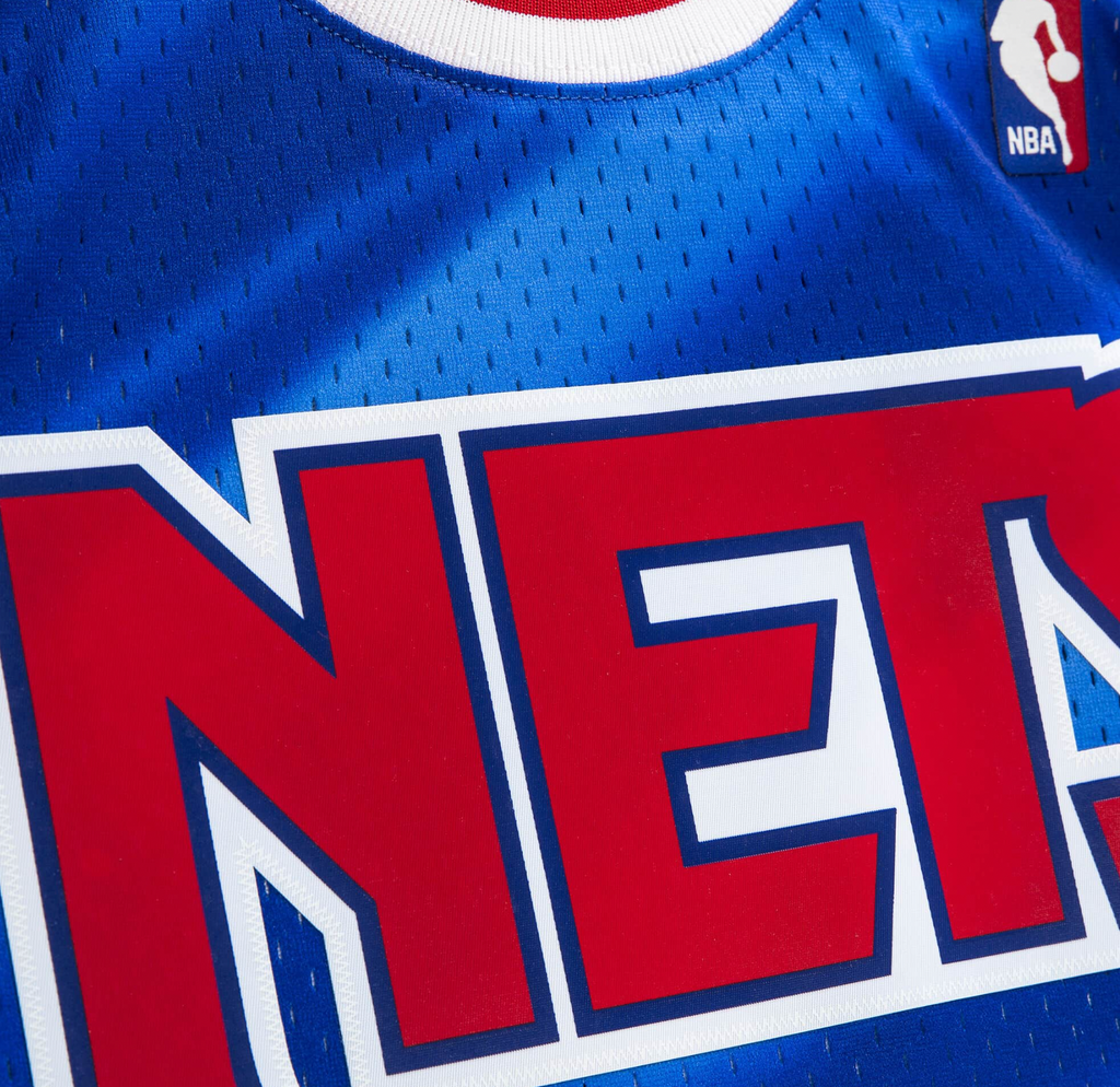 Men's Derrick Coleman New Jersey Nets Mitchell & Ness 1990-91 Hardwood Classics Swingman Jersey - Blue