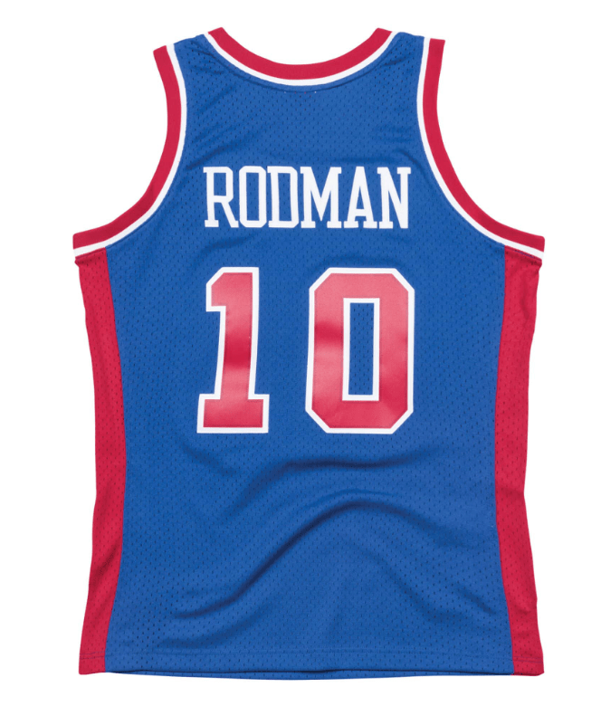 Men's Detroit Pistons Dennis Rodman 1988-89 Mitchell & Ness NBA Men's Hardwood Classic Swingman Jersey