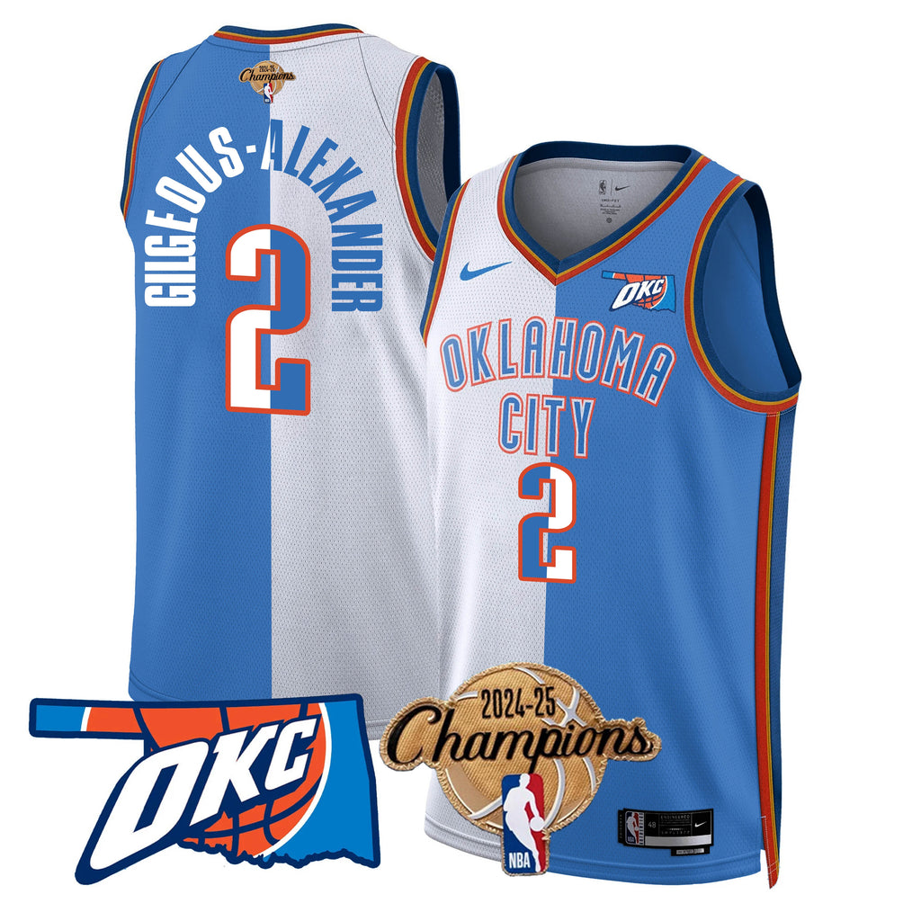 OKC 2024-25 Champions Jersey - Stitched