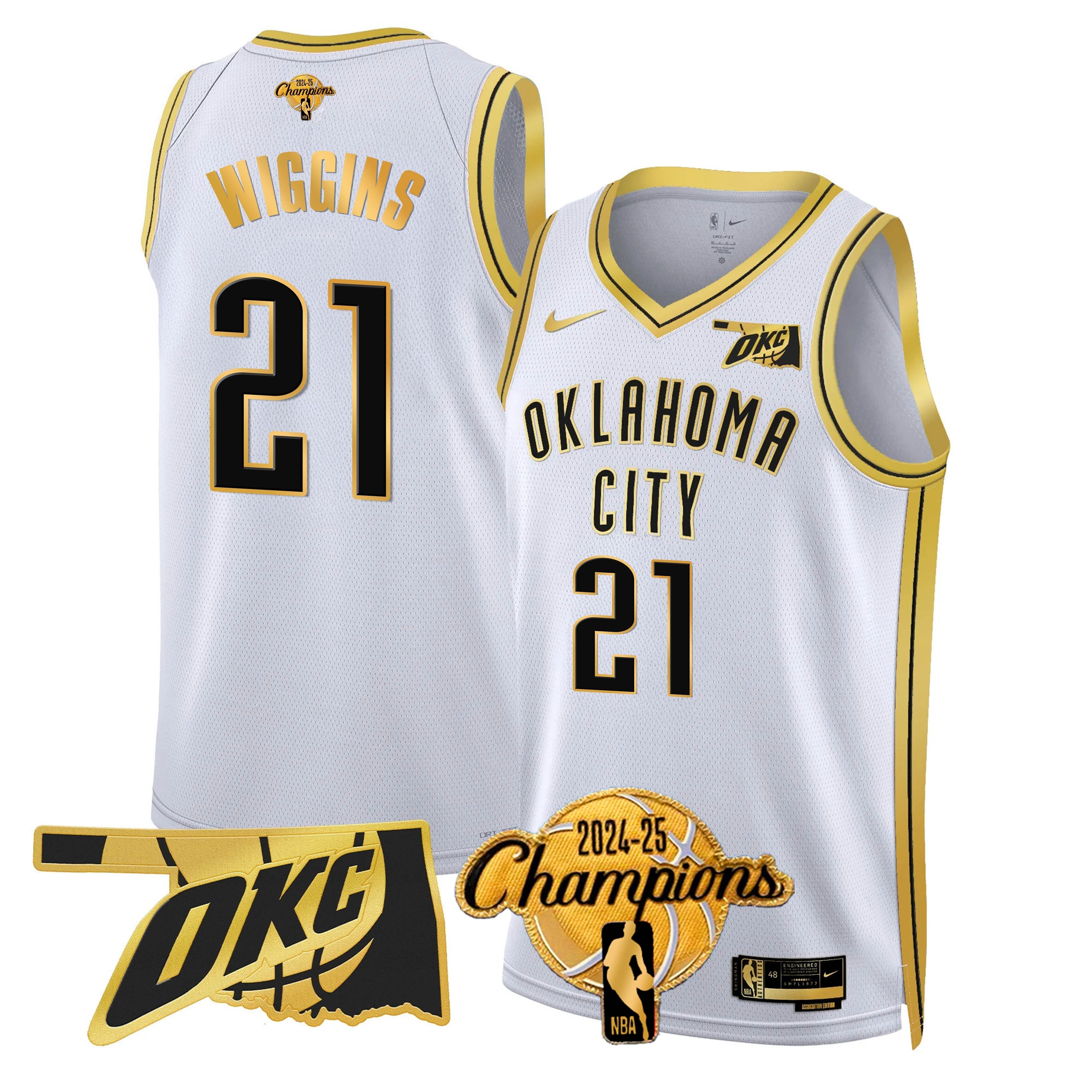 OKC 2024-25 Champions Jersey - Stitched