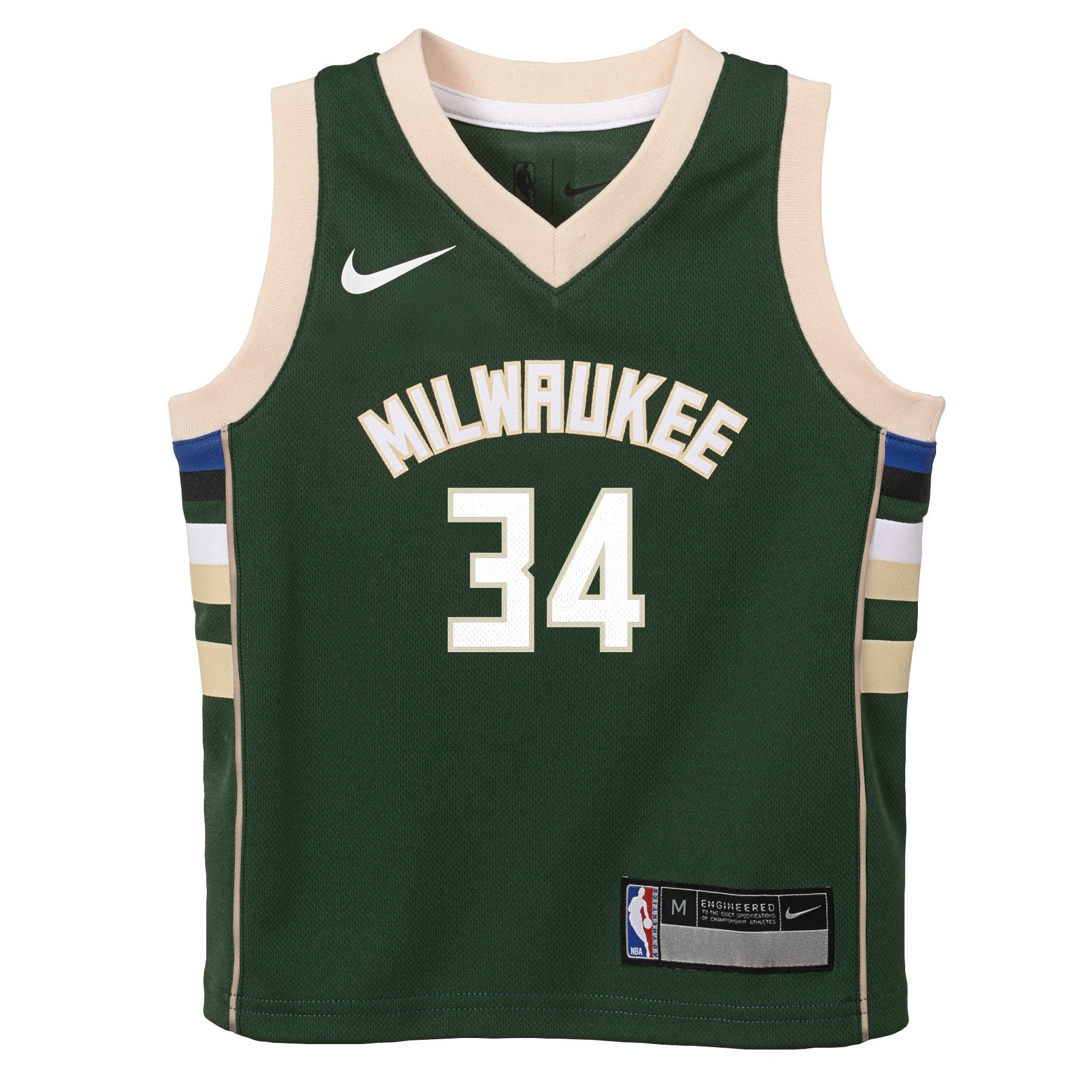 Kids Milwaukee Bucks Giannis Antetokounmpo Nike Icon Edition Green Child Swingman Jersey