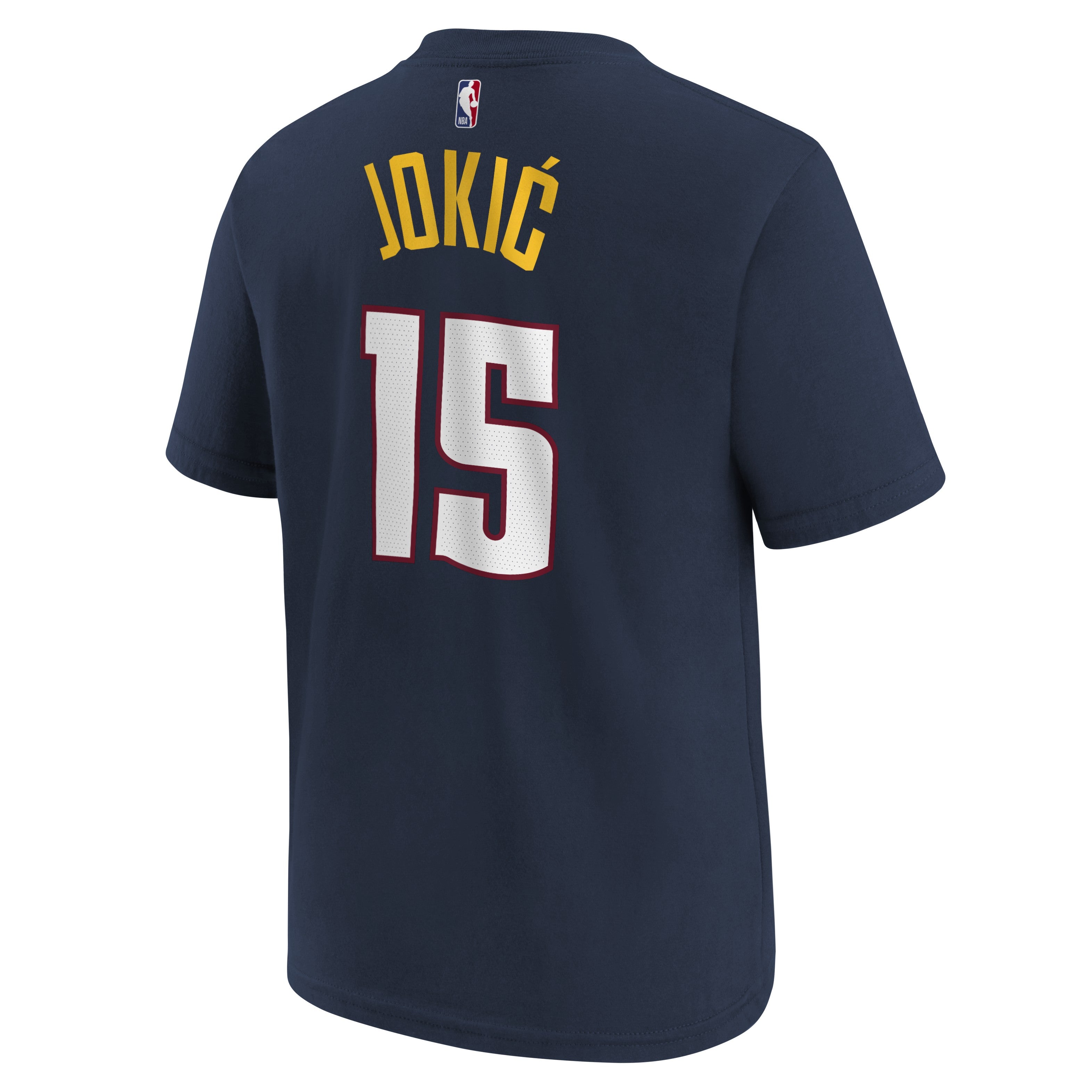 Youth Nike Nikola Jokic Denver Nuggets Navy Icon Name & Number T-Shirt