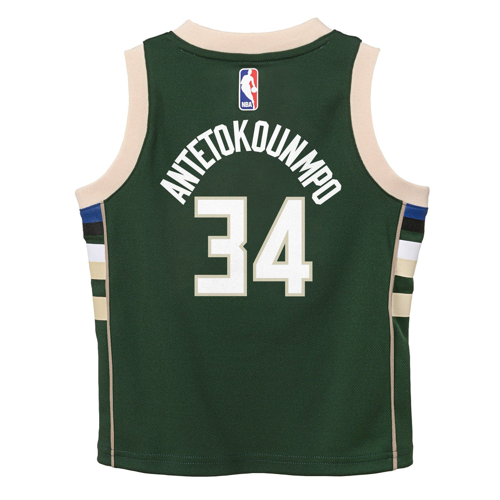 Toddler Milwaukee Bucks Giannis Antetokounmpo Nike Icon Edition Green Swingman Jersey