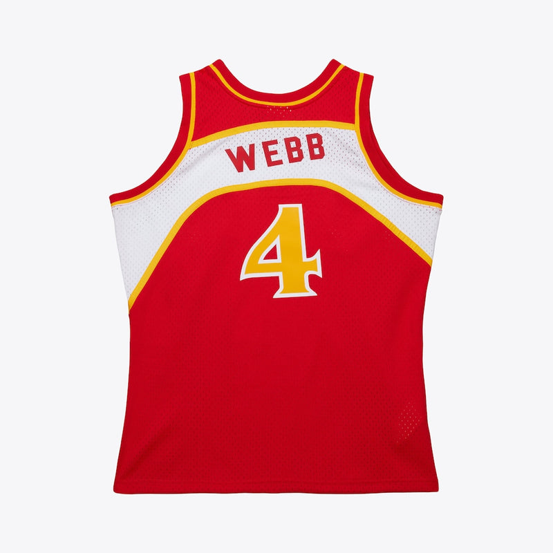 Atlanta Hawks Swingman Jersey Road Spud Webb 1986 87 | RTJ13063