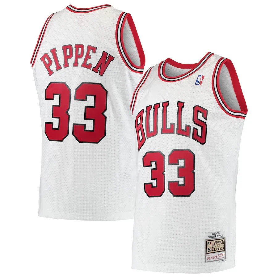 Scottie Pippen Chicago Bulls 1997/98 Hardwood Classics Jersey - White