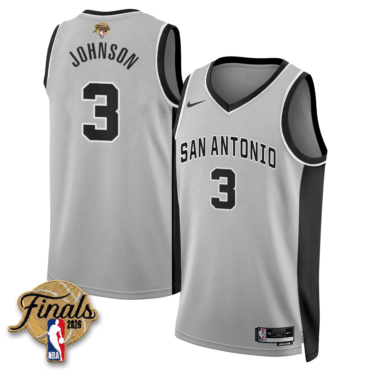 SAS 2026 NBA Western Conference Champions Vapor Jersey V2- Stitched