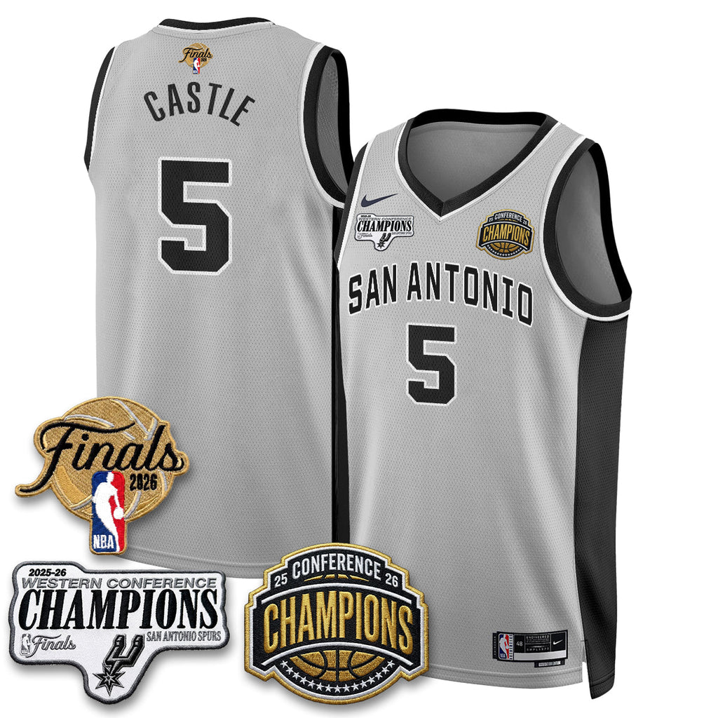 SAS 2026 NBA Western Conference Champions Vapor Jersey - Stitched