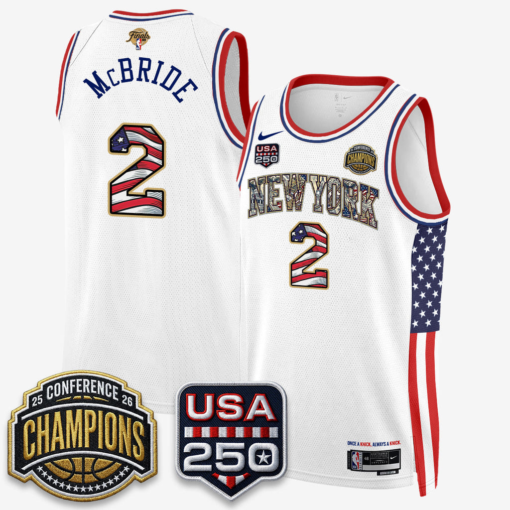 NYK 2026 NBA Eastern Conference Champions x Fourth of July Vapor Jersey - Stitched