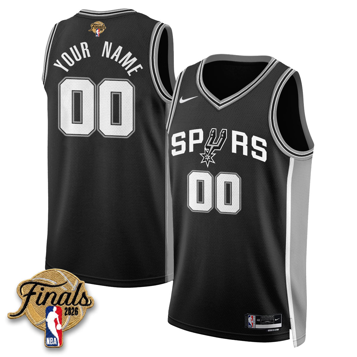 SAS 2026 NBA Western Conference Champions Vapor Custom Jersey V2- Stitched