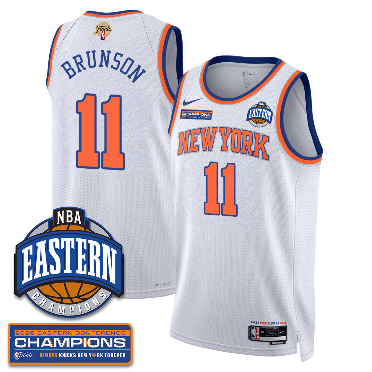 NYK 2026 NBA Eastern Conference Champions Vapor Jersey - Stitched