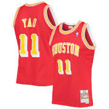 Houston Rockets Yao Ming 2004-05 Mitchell & Ness Red Basketball Jersey