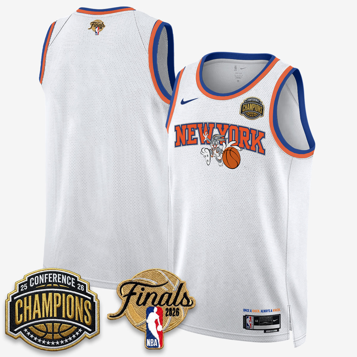NYK 2026 NBA Eastern Conference Champions x Looney Tunes Vapor Jersey V2- Stitched