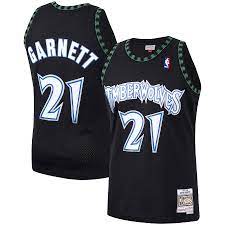 Minnesota Timberwolves Kevin Garnett Black 1997-98 Hardwood Classics Swingman Jersey