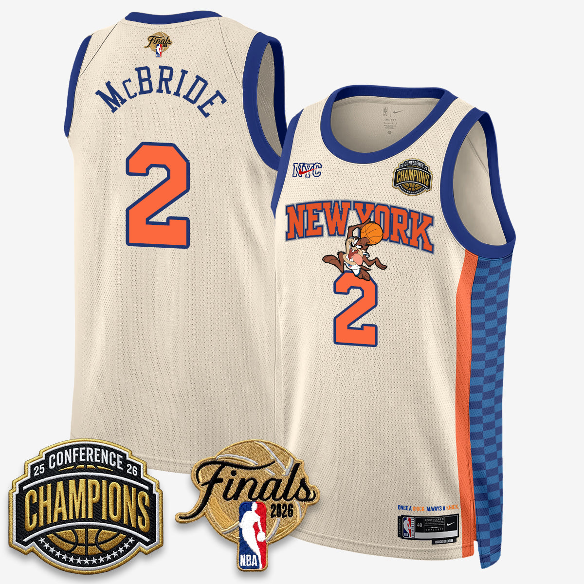 NYK 2026 NBA Eastern Conference Champions x Bunny Vapor Jersey V2- Stitched