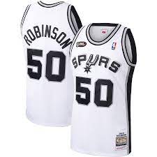 San Antonio Spurs David Robinson 1998-99 Mitchell & Ness White Basketball Jersey