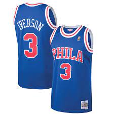 Philadelphia 76ers Allen Iverson 1996-97 Mitchell & Ness Blue Basketball Jersey