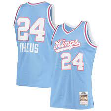 Sacramento Kings Reggie Theus Light Blue 1985-86 Hardwood Classics Swingman Jeresy