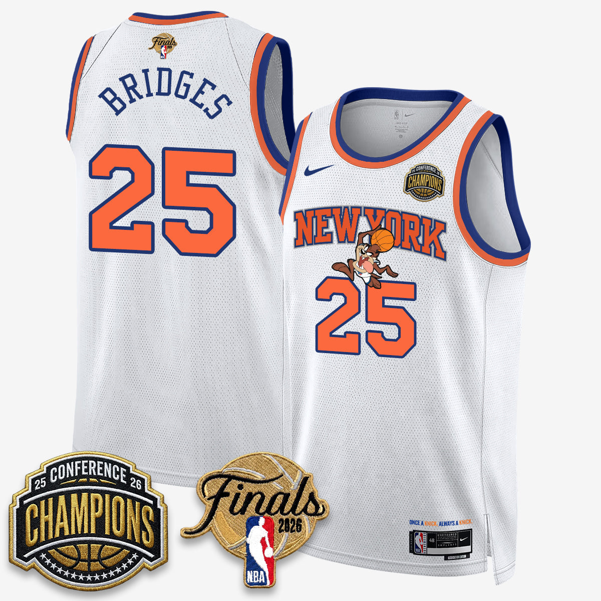 NYK 2026 NBA Eastern Conference Champions x Taz Vapor Jersey - Stitched