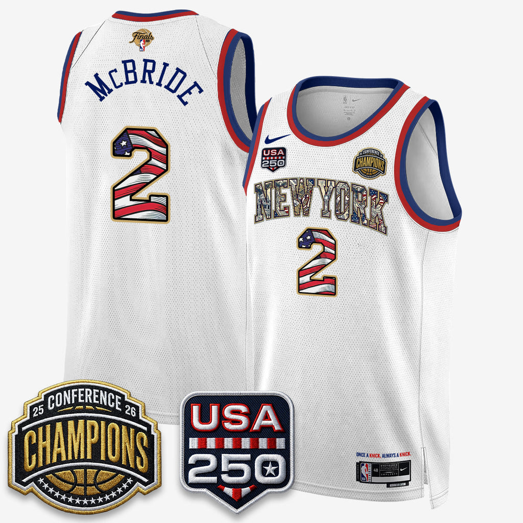 NYK 2026 NBA Eastern Conference Champions x Fourth of July Vapor Jersey - Stitched