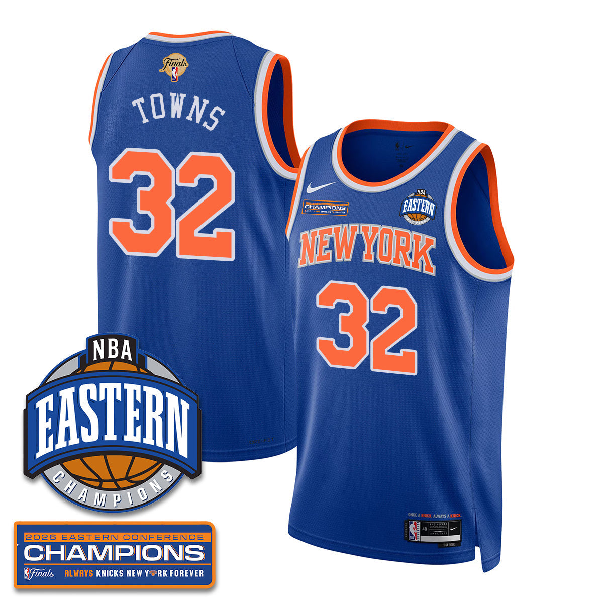 NYK 2026 NBA Eastern Conference Champions City Jersey - Stitched
