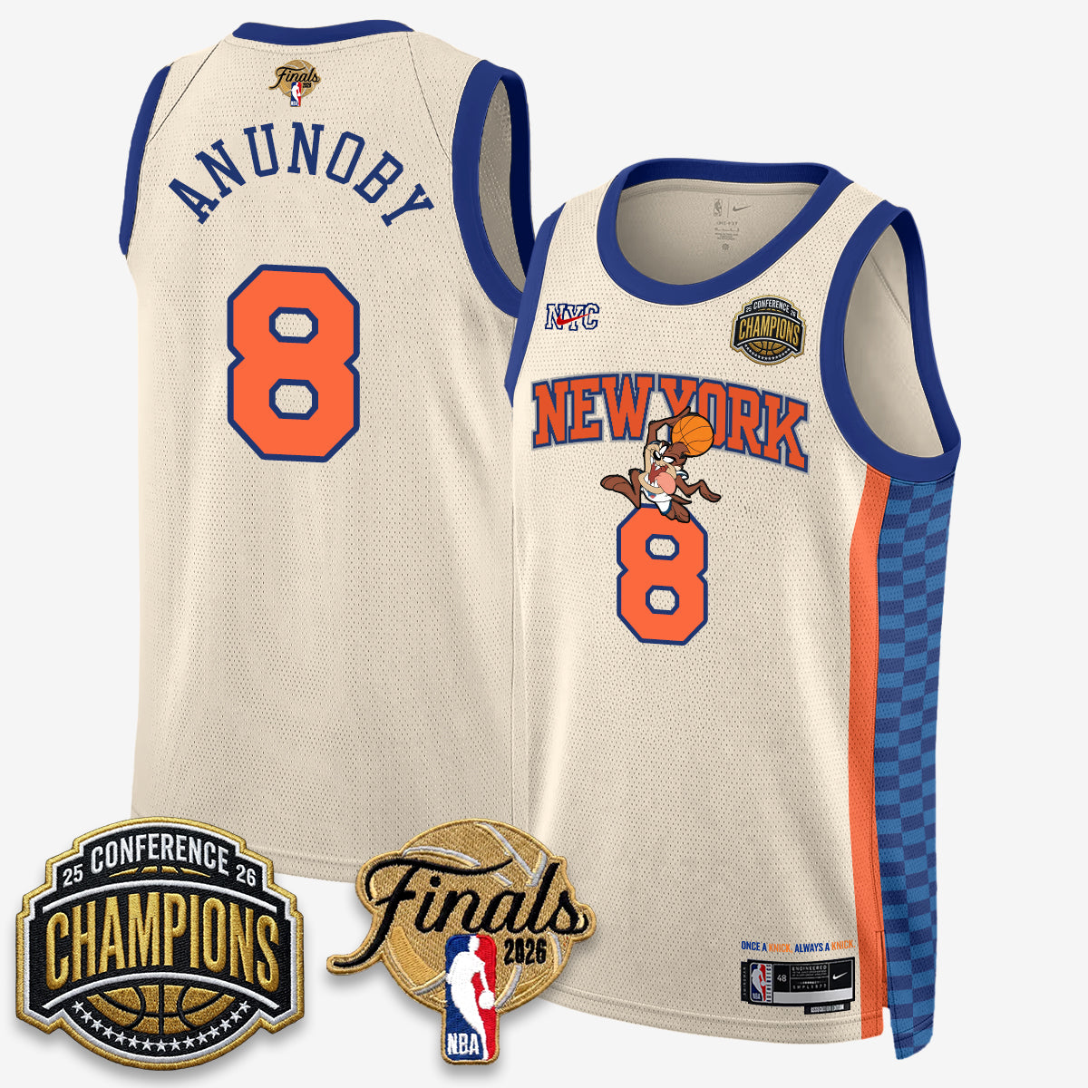 NYK 2026 NBA Eastern Conference Champions x Taz Vapor Jersey - Stitched