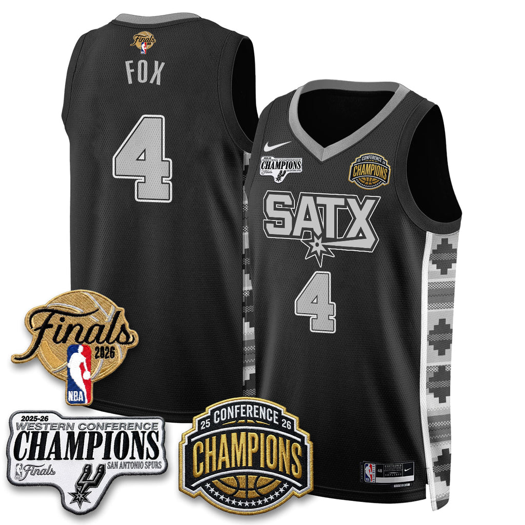 SAS 2026 NBA Western Conference Champions Vapor Jersey - Stitched