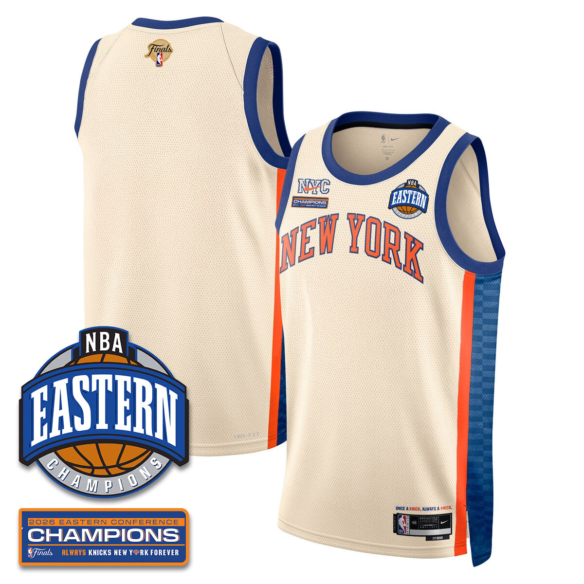 NYK 2026 NBA Eastern Conference Champions City Jersey - Stitched