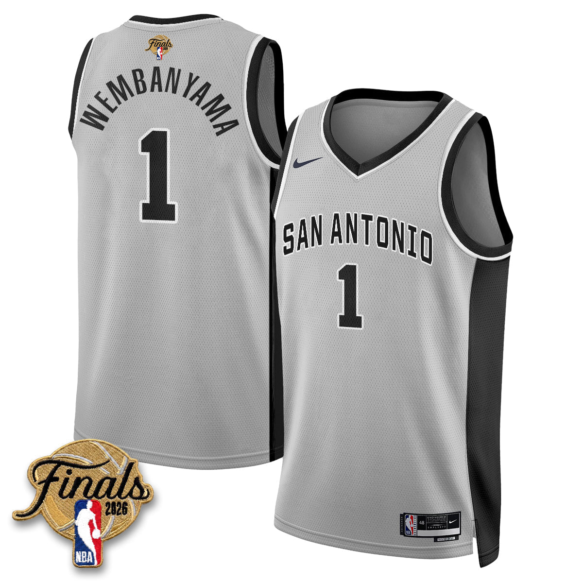 SAS 2026 NBA Western Conference Champions Vapor Jersey V2- Stitched