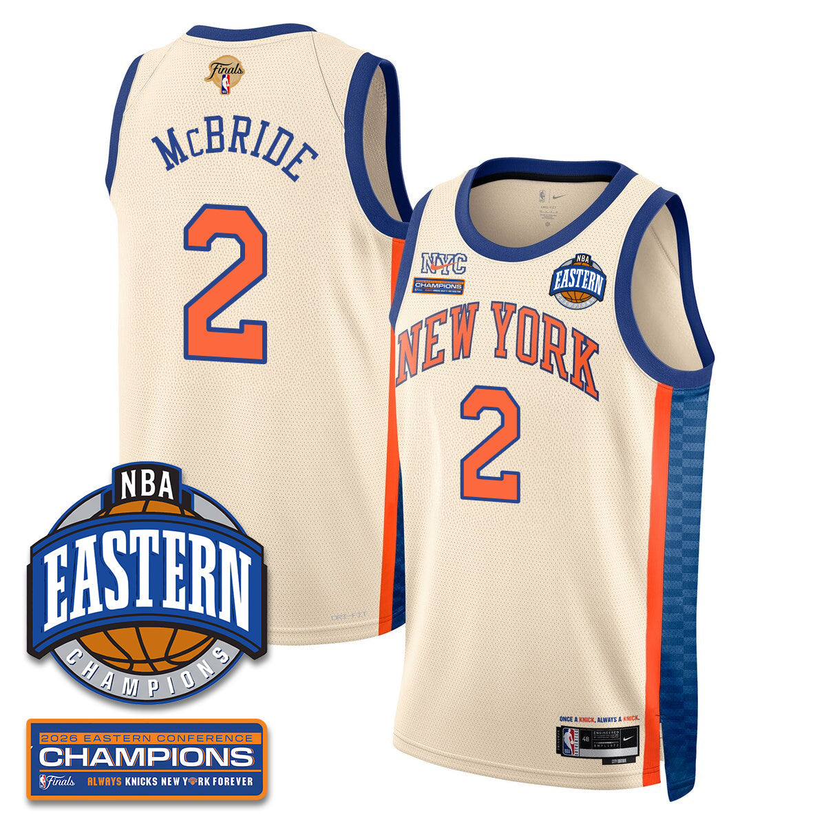 NYK 2026 NBA Eastern Conference Champions City Jersey - Stitched