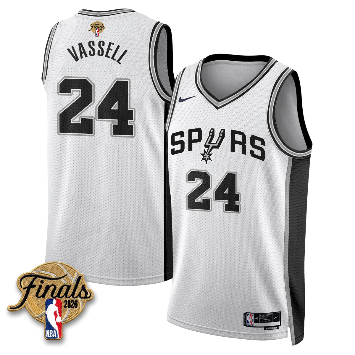 SAS 2026 NBA Western Conference Champions Vapor Jersey V2- Stitched
