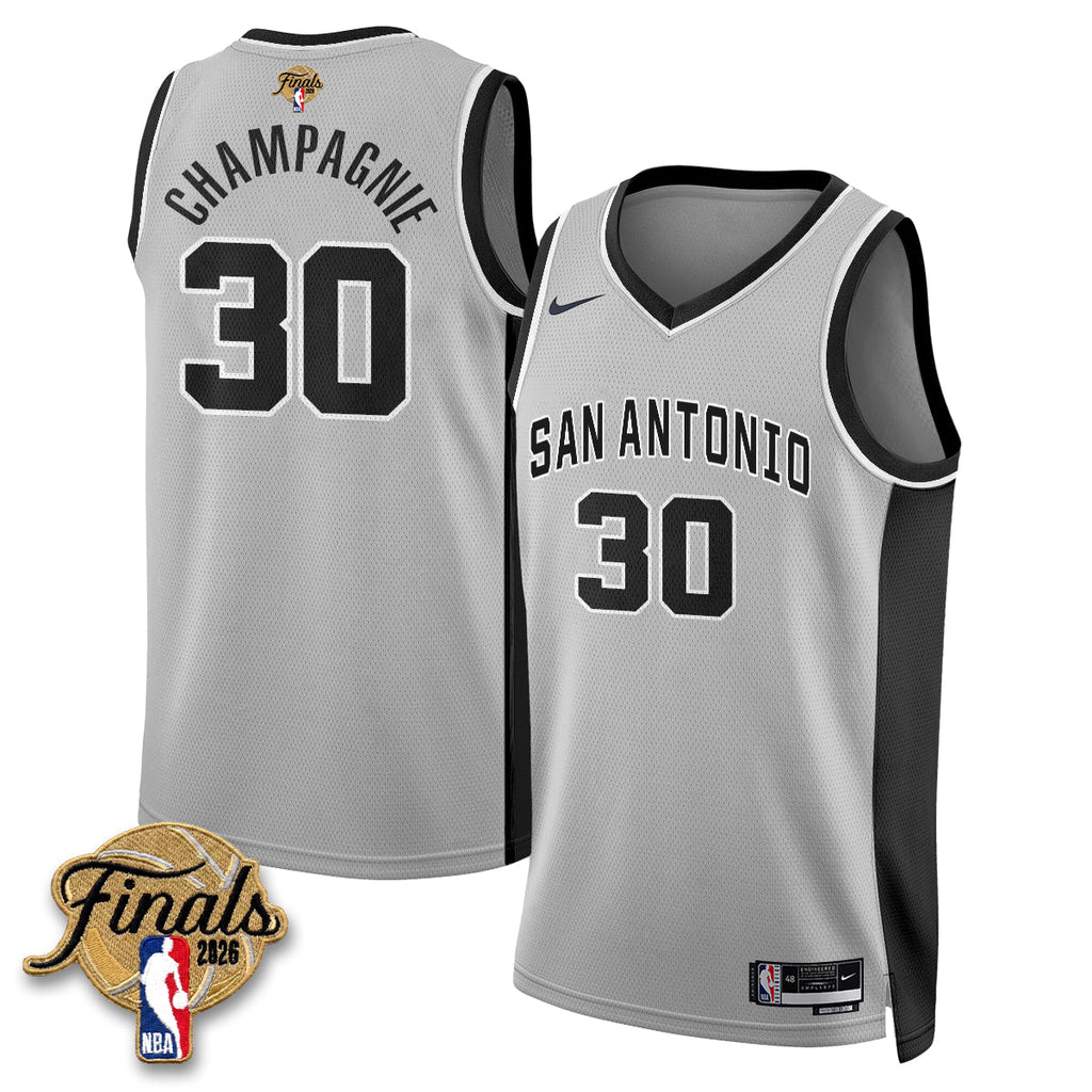 SAS 2026 NBA Western Conference Champions Vapor Jersey V2- Stitched