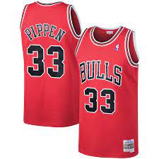 Chicago Bulls Scottie Pippen Red 1997-98 Hardwood Classics Swingman Jersey
