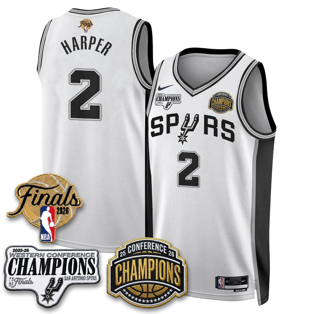 SAS 2026 NBA Western Conference Champions Vapor Jersey - Stitched