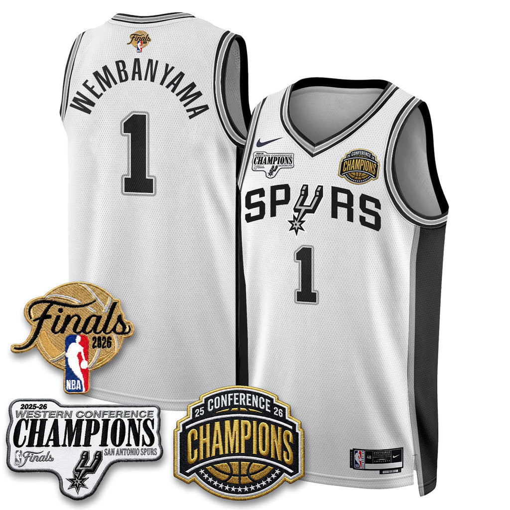 SAS 2026 NBA Western Conference Champions Vapor Jersey - Stitched