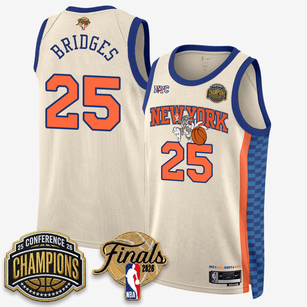 NYK 2026 NBA Eastern Conference Champions x Looney Tunes Vapor Jersey V2- Stitched