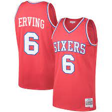 Philadelphia 76ers Julius Erving 1982-83 Mitchell & Ness Red Basketball Jersey