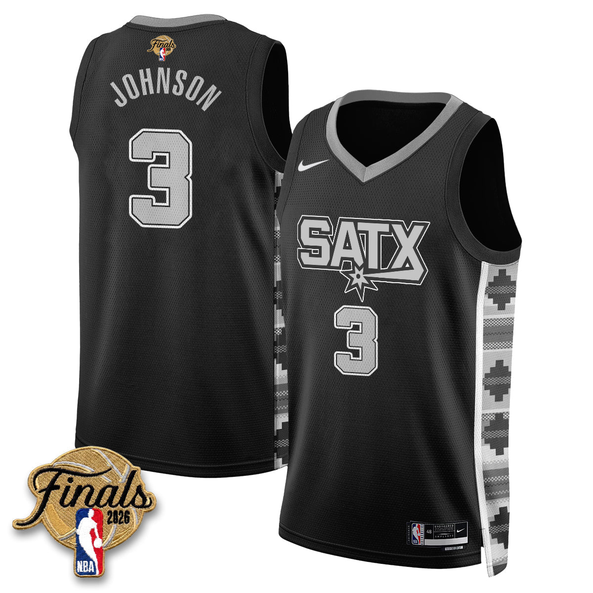 SAS 2026 NBA Western Conference Champions Vapor Jersey V2- Stitched