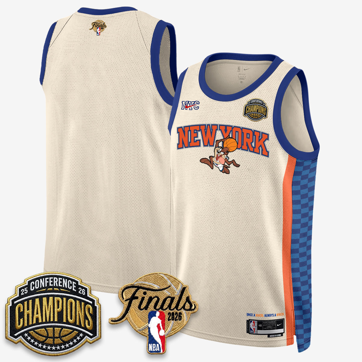 NYK 2026 NBA Eastern Conference Champions x Looney Tunes Vapor Jersey V2- Stitched
