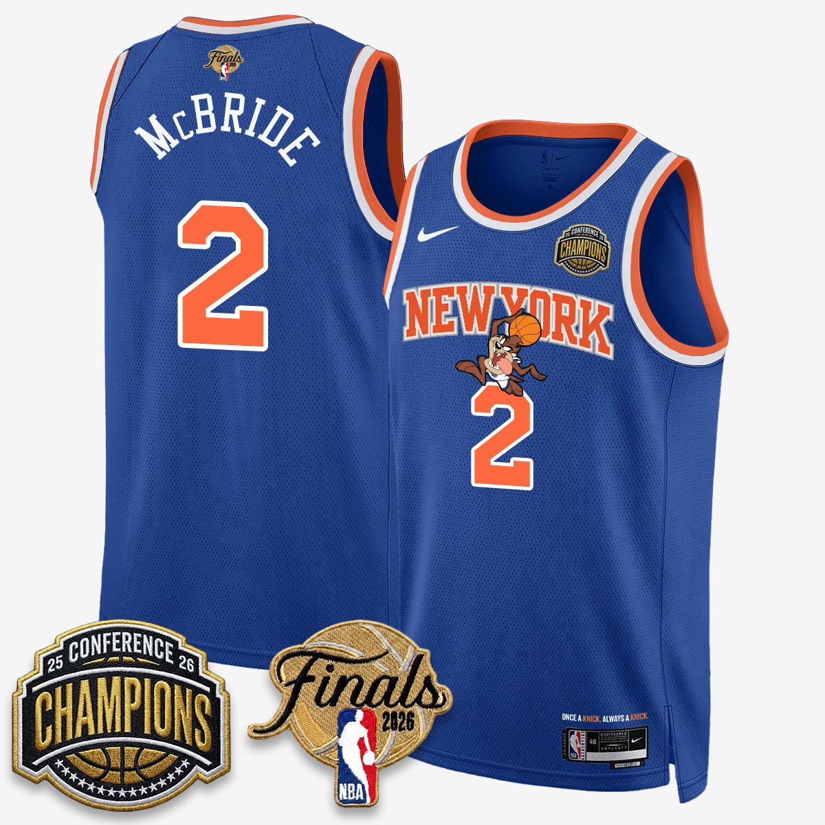 NYK 2026 NBA Eastern Conference Champions x Taz Vapor Jersey - Stitched