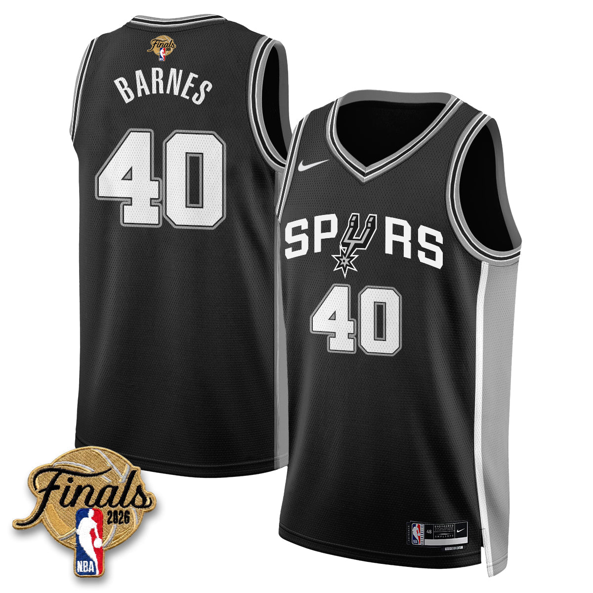 SAS 2026 NBA Western Conference Champions Vapor Jersey V2- Stitched