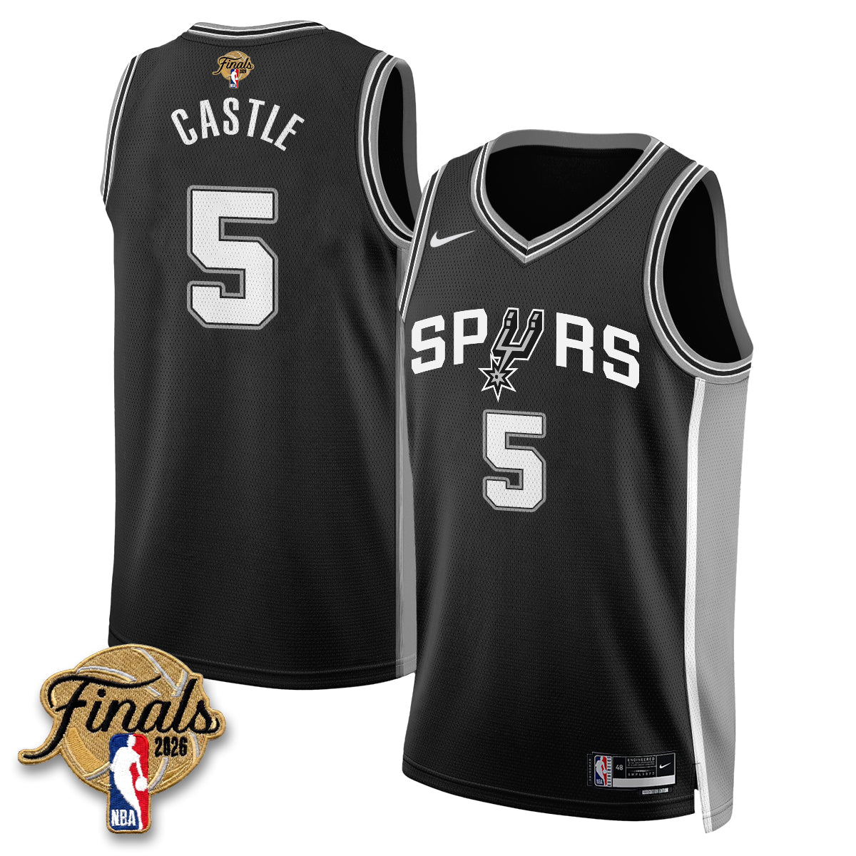 SAS 2026 NBA Western Conference Champions Vapor Jersey V2- Stitched