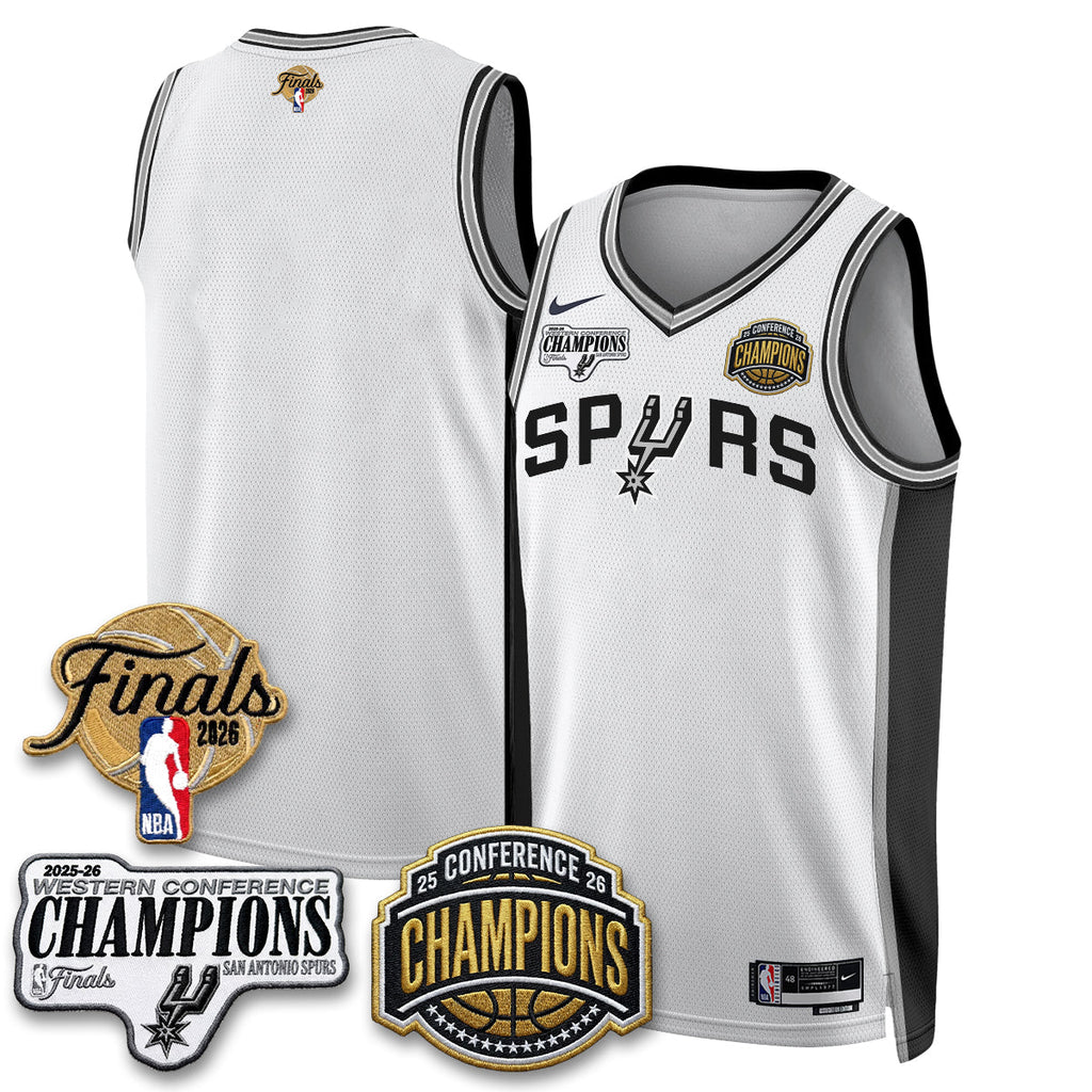 SAS 2026 NBA Western Conference Champions Vapor Jersey - Stitched