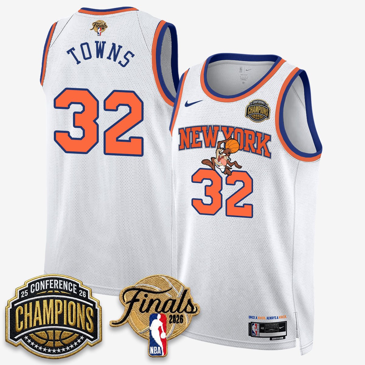 NYK 2026 NBA Eastern Conference Champions x Looney Tunes Vapor Jersey V2- Stitched