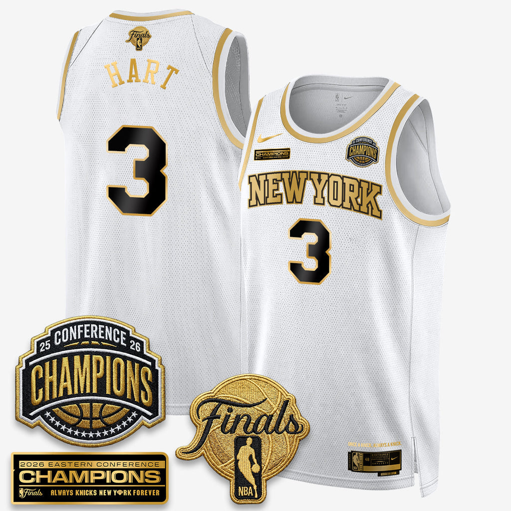 NYK 2026 NBA Eastern Conference Champions Black Gold Edition Jersey - Stitched